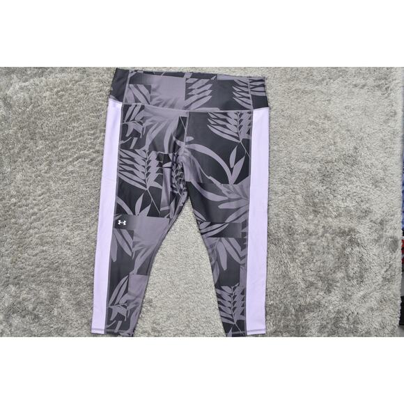 Under Armour Purple Leggings 3X Plus Size Preowned Gym run Yoga - Picture 3 of 7